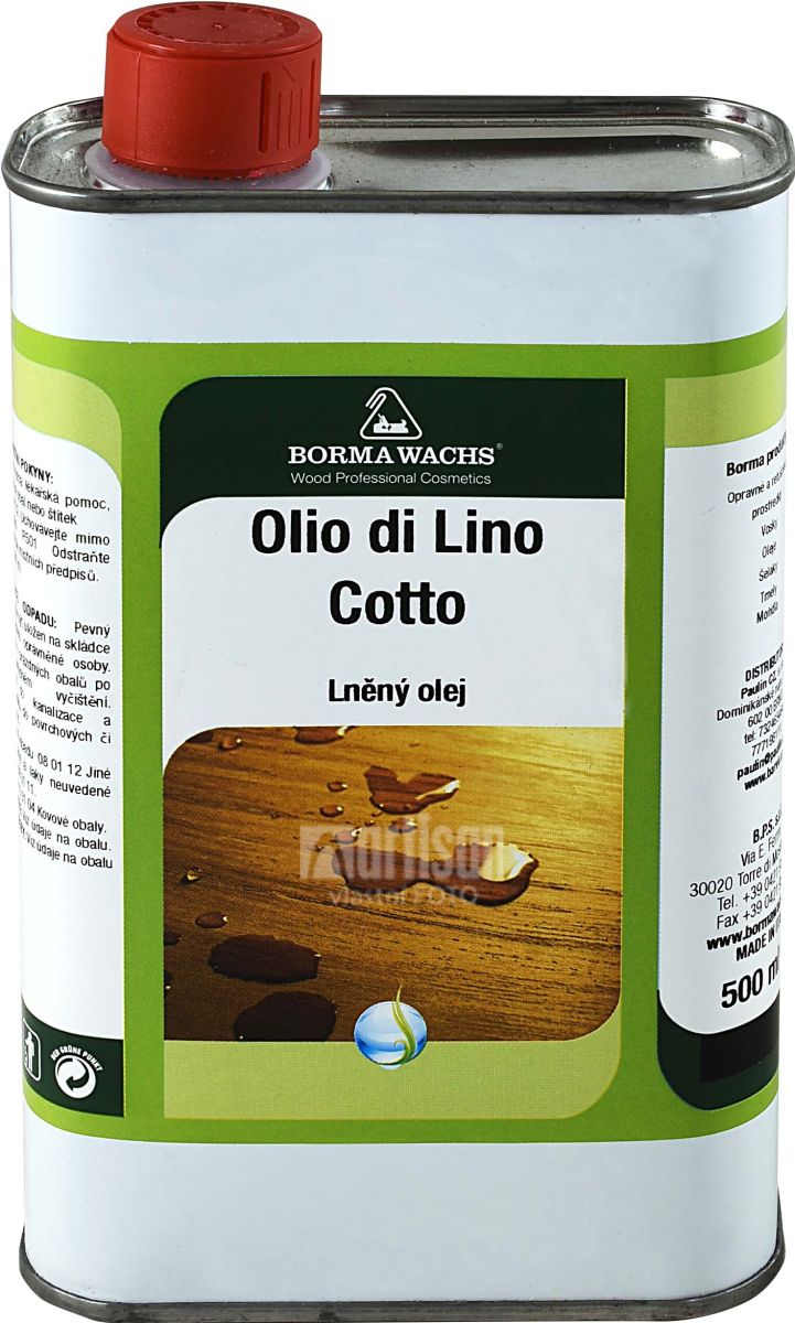 BORMA Olio Di Lino Cotto - ľanový olej v objeme 0.5 l
